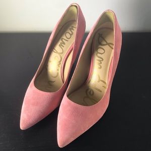 Size 7.5 Sam Edelman Pink Suede Hazel Pumps